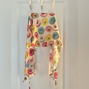 so danca donut print ballet wrap skirt